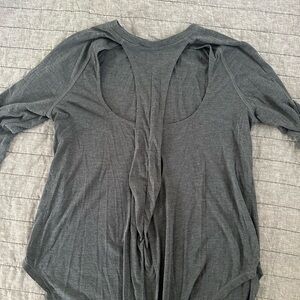 Gray Women's athletic Top